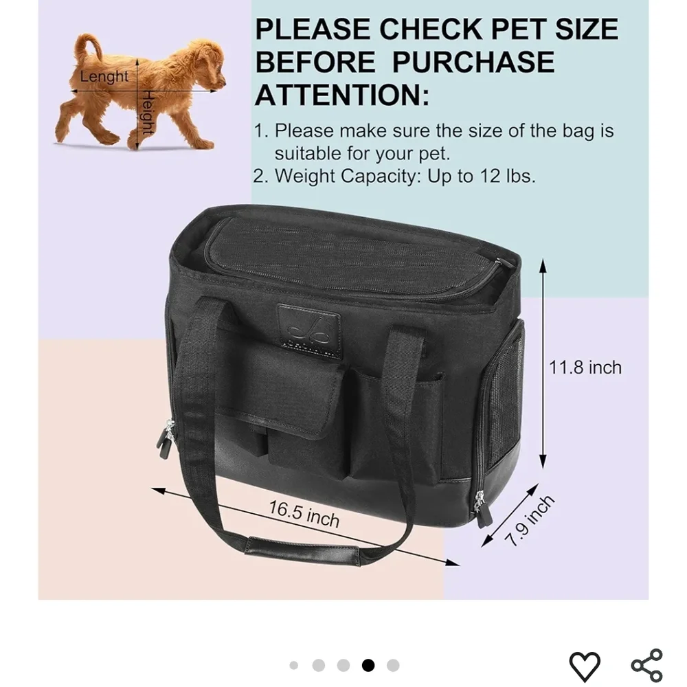 Black Cat Carrier Tote Johomviin Euc